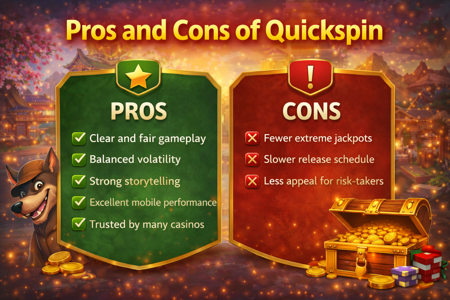 Pros and Cons of Quickspin